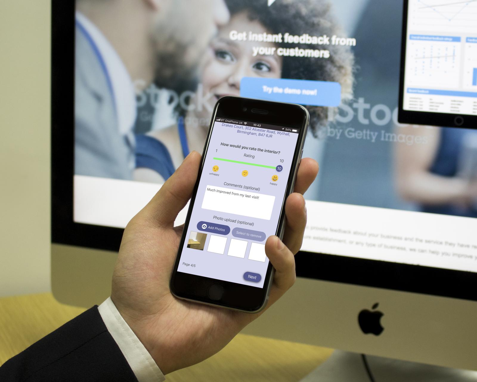 Users can rate the service